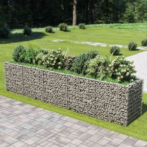 vidaXL, vidaXL Gabionen-Hochbeet Verzinkter Stahl 450×90×100 cm