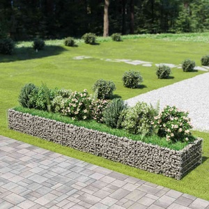 vidaXL, vidaXL Gabionen-Hochbeet Verzinkter Stahl 450×90×50 cm