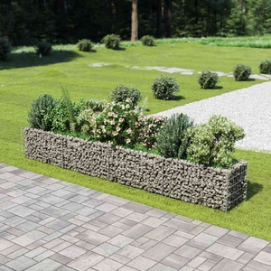 vidaXL, vidaXL Gabionen-Hochbeet Verzinkter Stahl 360×50×50 cm