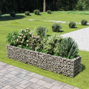 vidaXL, vidaXL Gabionen-Hochbeet Verzinkter Stahl 270×50×50 cm