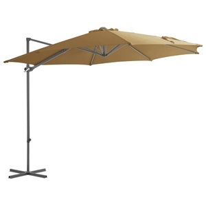 Diverse Hardware, Ampelschirm mit Stahlmast Taupe 300 cm