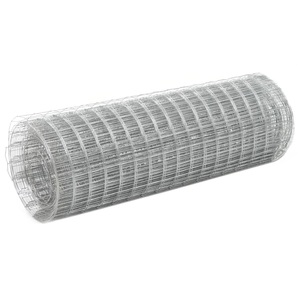 Diverse Hardware, Drahtzaun Verzinkter Stahl 10x0,5 m Silbern, vidaXL Maschendraht Verzinkter Stahl 10x0,5 m Silbern