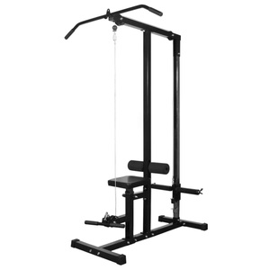 Diverse Hardware, Kraftturm mit Langhantel und Kurzhantel-Set 60,5 kg, vidaXL Kraftturm mit Langhantel und Kurzhantel-Set 60,5 kg
