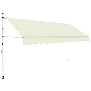 Diverse Hardware, Einziehbare Markise Handbetrieben 350 cm Cremeweiss, vidaXL Einziehbare Markise Handbetrieben 350 cm Cremeweiß