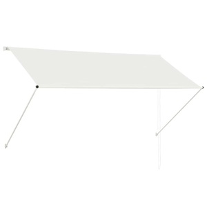 Diverse Hardware, Einziehbare Markise Cremeweiss 250 x 150 cm, 