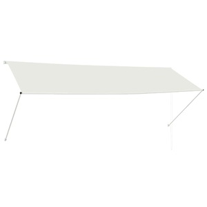 Diverse Hardware, Einziehbare Markise Cremeweiss 350 x 150 cm, vidaXL Einziehbare Markise 350×150 cm Creme