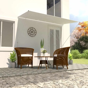 Diverse Hardware, Einziehbare Markise Cremeweiss 350 x 150 cm, vidaXL Einziehbare Markise 350×150 cm Creme