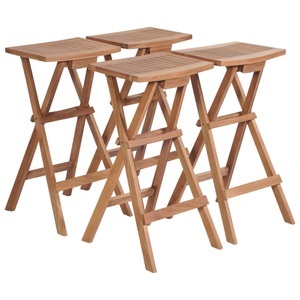 Diverse Hardware, Klappbare Barhocker 4 Stk. Massivholz Teak, vidaXL Klappbare Barhocker 4 Stk. Massivholz Teak