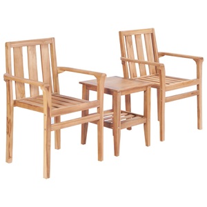 Diverse Hardware, Bistro-Set 3-tlg. Teak Massiv