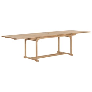 Diverse Hardware, Ausziehbarer Gartentisch (180-280) x 100 x 75 cm Teak Massiv, 