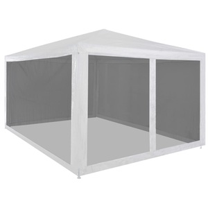 vidaXL, vidaXL Partyzelt mit 4 Mesh-Seitenwänden 4 x 3 m
