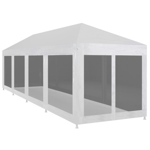 vidaXL, vidaXL Partyzelt mit 10 Mesh-Seitenwänden 12 x 3 m