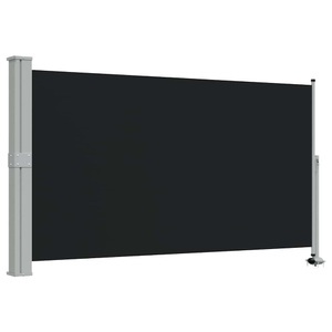 Diverse Hardware, Ausziehbare Seitenmarkise 140 x 300 cm Schwarz