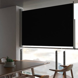 Diverse Hardware, Ausziehbare Seitenmarkise 160 x 300 cm Schwarz, vidaXL Ausziehbare Seitenmarkise 160x300 cm Schwarz