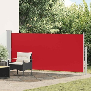 Diverse Hardware, Ausziehbare Seitenmarkise 140 x 300 cm Rot