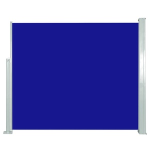 Diverse Hardware, Ausziehbare Seitenmarkise 120 x 300 cm Blau, vidaXL Ausziehbare Seitenmarkise 120x300 cm Blau