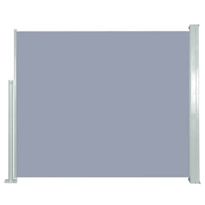 Diverse Hardware, Ausziehbare Seitenmarkise 120 x 300 cm Grau, vidaXL Ausziehbare Seitenmarkise 120x300 cm Grau