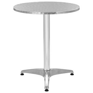 Diverse Hardware, Gartentisch Aluminium Rund 60 x 70 cm, 