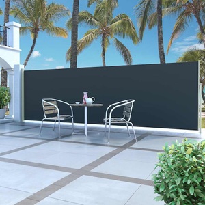Diverse Hardware, Ausziehbare Seitenmarkise 160 x 500 cm Schwarz, vidaXL Ausziehbare Seitenmarkise 160x500 cm Schwarz