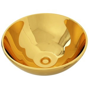 Diverse Hardware, Waschbecken 32,5 x 14 cm Keramik Golden, vidaXL Waschbecken 32,5 x 14 cm Keramik Golden