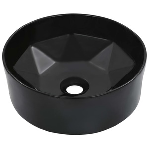 Diverse Hardware, Waschbecken 36 x 14 cm Keramik Schwarz, vidaXL Waschbecken 36 x 14 cm Keramik Schwarz