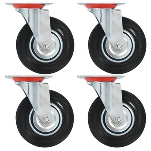 Diverse Hardware, Lenkrollen 4 Stk. 125 mm, vidaXL Lenkrollen 4 Stk. 125 mm