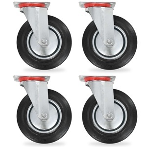 Diverse Hardware, Lenkrollen 4 Stk. 200 mm, vidaXL Lenkrollen 4 Stk. 200 mm