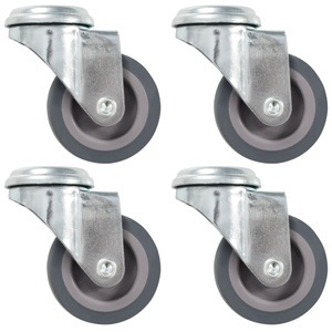 Diverse Hardware, Lenkrollen mit Bolzenloch 4 Stk. 50 mm, vidaXL Lenkrollen mit Bolzenloch 4 Stk. 50 mm