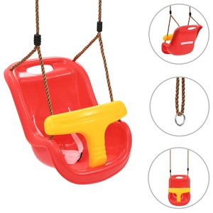 Diverse Hardware, Babyschaukel mit Sicherheitsgurt PP Rot, vidaXL Babyschaukel mit Sicherheitsgurt PP Rot