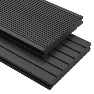 vidaXL, vidaXL WPC Massive Terrassendielen mit Zubehör 20 m² 2,2 m Schwarz, 