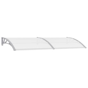 vidaXL, vidaXL Türvordach Grau 240x100 cm PC, vidaXL Türvordach Grau 240x100 cm PC