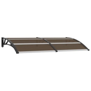 vidaXL, vidaXL Türvordach Schwarz 200x100 cm PC, vidaXL Vordach Schwarz 200x100 cm PC