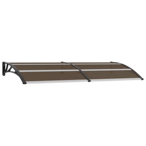vidaXL, vidaXL Türvordach Schwarz 240x100 cm PC, vidaXL Vordach Schwarz 240x100 cm PC