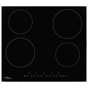 Diverse Hardware, Glaskeramik-Kochfeld mit 4 Brennern Touch-Bedienfeld 6000 W, vidaXL Glaskeramik-Kochfeld mit 4 Platten Touch Control 6000 W