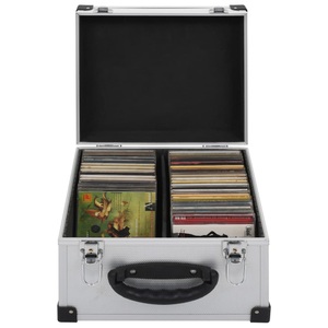 vidaXL, vidaXL CD-Koffer für 40 CDs Aluminium ABS Silbern, vidaXL CD-Koffer für 40 CDs Aluminium ABS Silbern