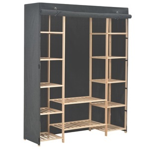 Diverse Hardware, Kleiderschrank Grau 135 x 40 x 170 cm Stoff, vidaXL Kleiderschrank Grau 135 x 40 x 170 cm Stoff