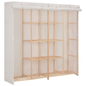 Diverse Hardware, Kleiderschrank Weiss 173 x 40 x 170 cm Stoff, vidaXL Kleiderschrank Weiß 173 x 40 x 170 cm Stoff