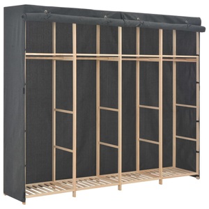 Diverse Hardware, Kleiderschrank Grau 200 x 40 x 170 cm Stoff, vidaXL Kleiderschrank Grau 200 x 40 x 170 cm Stoff