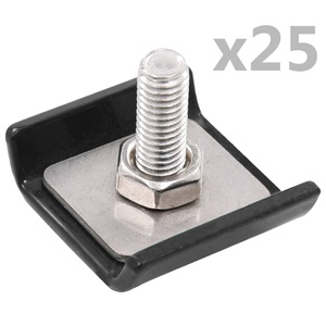 Diverse Hardware, Gittermattenverbinder 25 Sets Anthrazit, vidaXL Gittermattenverbinder 25 Sets Anthrazit