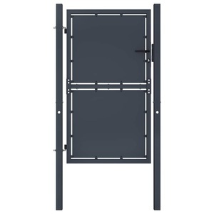 vidaXL, vidaXL Gartentor Stahl 100×175 cm Anthrazit, vidaXL Gartentor Stahl 100×175 cm Anthrazit