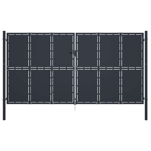 Diverse Hardware, Gartentor Stahl 400 x 200 cm Anthrazit, vidaXL Gartentor Stahl 400 x 200 cm Anthrazit
