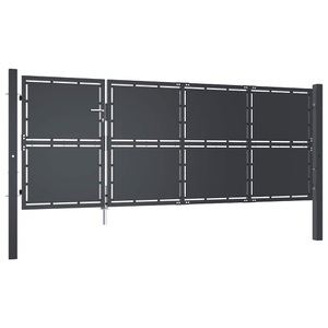Diverse Hardware, Gartentor Stahl 350 x 125 cm Anthrazit, vidaXL Gartentor Stahl 350 x 125 cm Anthrazit