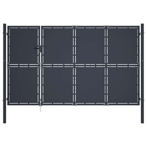 Diverse Hardware, Gartentor Stahl 350 x 175 cm Anthrazit, vidaXL Gartentor Stahl 350 x 175 cm Anthrazit