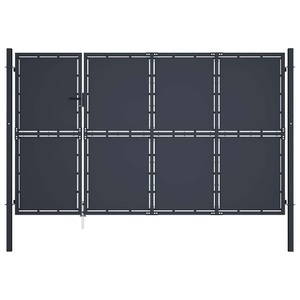 Diverse Hardware, Gartentor Stahl 350 x 175 cm Anthrazit, vidaXL Gartentor Stahl 350 x 175 cm Anthrazit