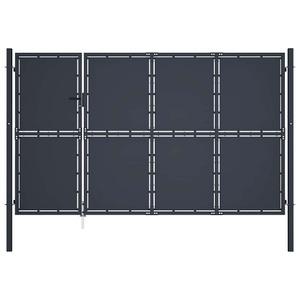 Diverse Hardware, Gartentor Stahl 350 x 200 cm Anthrazit, vidaXL Gartentor Stahl 350 x 200 cm Anthrazit