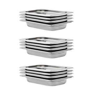 Diverse Hardware, Pfannen 12 Stk. GN 1/4 40 mm Edelstahl, vidaXL Gastronormbehälter 12 Stk. GN 1/4 40 mm Edelstahl