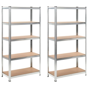 Diverse Hardware, Lagerregale 2 Stk. 90 x 40 x 180 cm MDF, vidaXL Lagerregale 2 Stk. 90 x 40 x 180 cm MDF