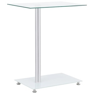 vidaXL, vidaXL Beistelltisch U-Form Transparent 45x30x58 cm Hartglas
