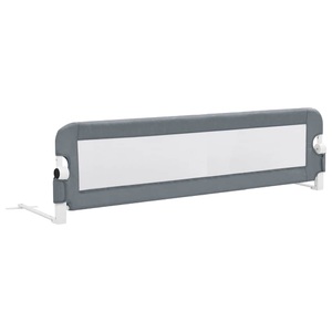 Diverse Hardware, Kleinkind-Bettschutzgitter Grau 150x42 cm Polyester, vidaXL Kleinkind-Bettschutzgitter Grau 150x42 cm Polyester