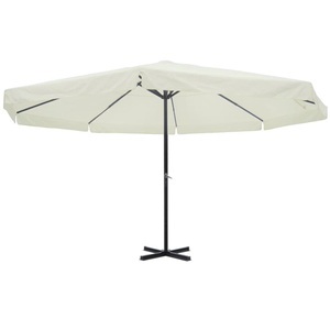 Diverse Hardware, Sonnenschirm Weiss 500 cm Aluminium